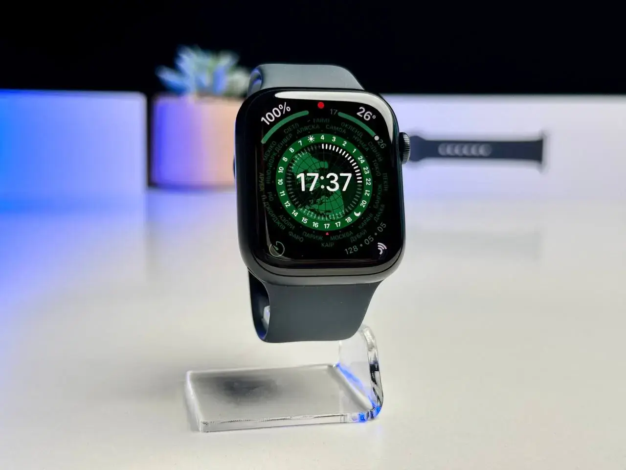 Уцінка, після гарантійного обміну - Apple Watch Series 8 GPS 45mm Midnight Aluminum Case with Midnight Sport Band - M/L (MNUL3)