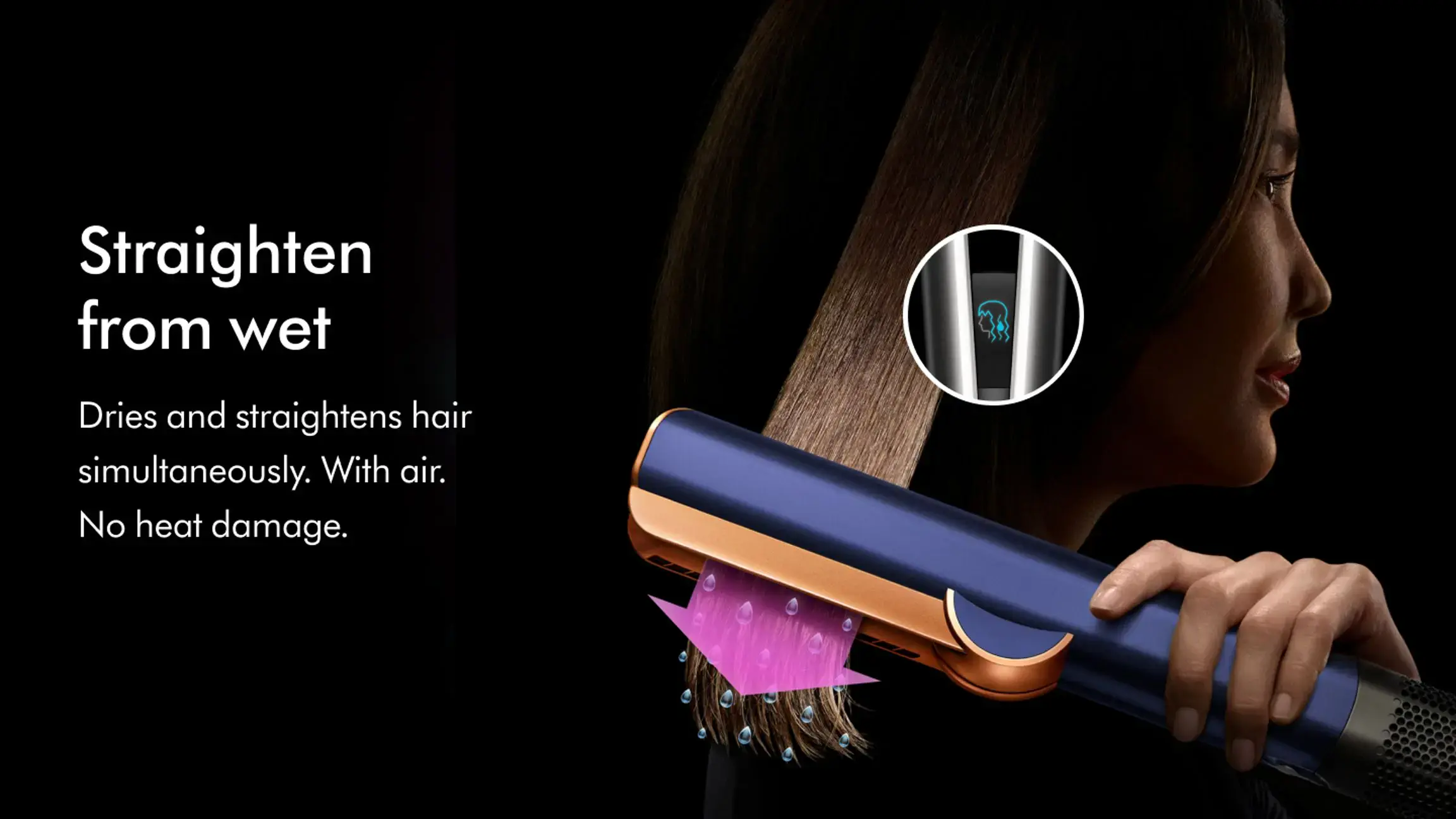 Выпрямитель для волос Dyson Airstrait HT01 - Strawberry Bronze/Blush Pink (560844-01) EU