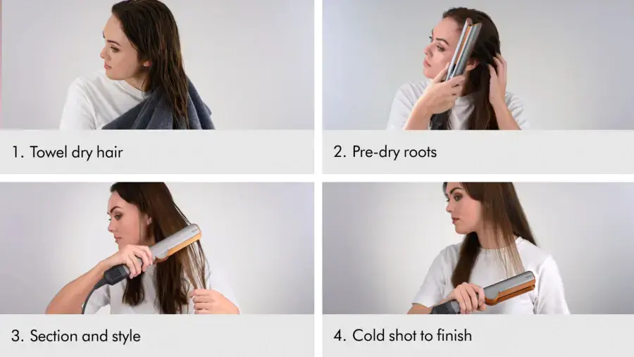 Выравниватель для волос Dyson Airstrait HT01 - Ceramic Apricot/Topaz EU