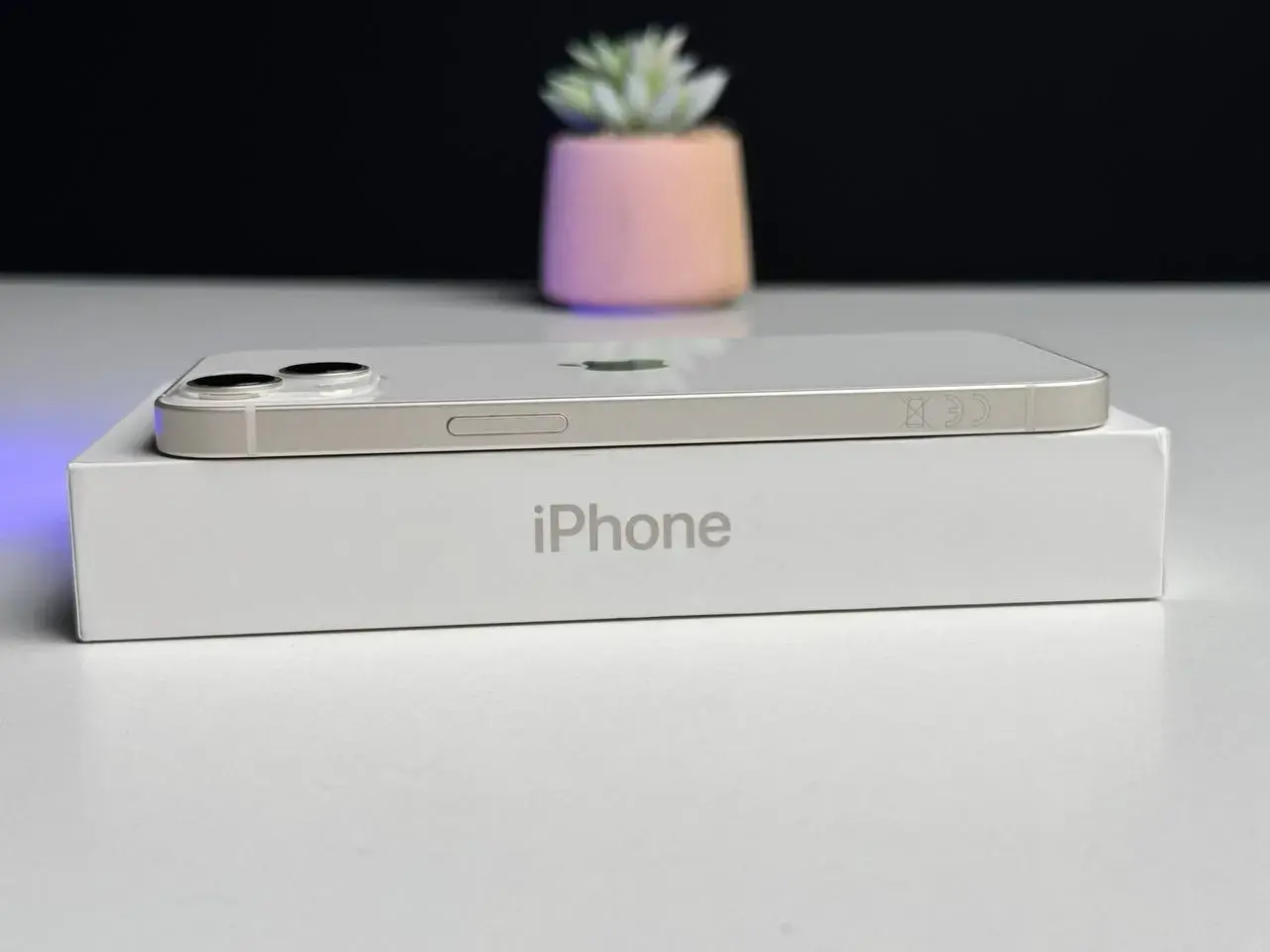 Б/У Apple iPhone 13 256GB Starlight (MLMX3, MLQ73) - Состояние: идеальный | Аккумулятор: 82% | Комплект: полный