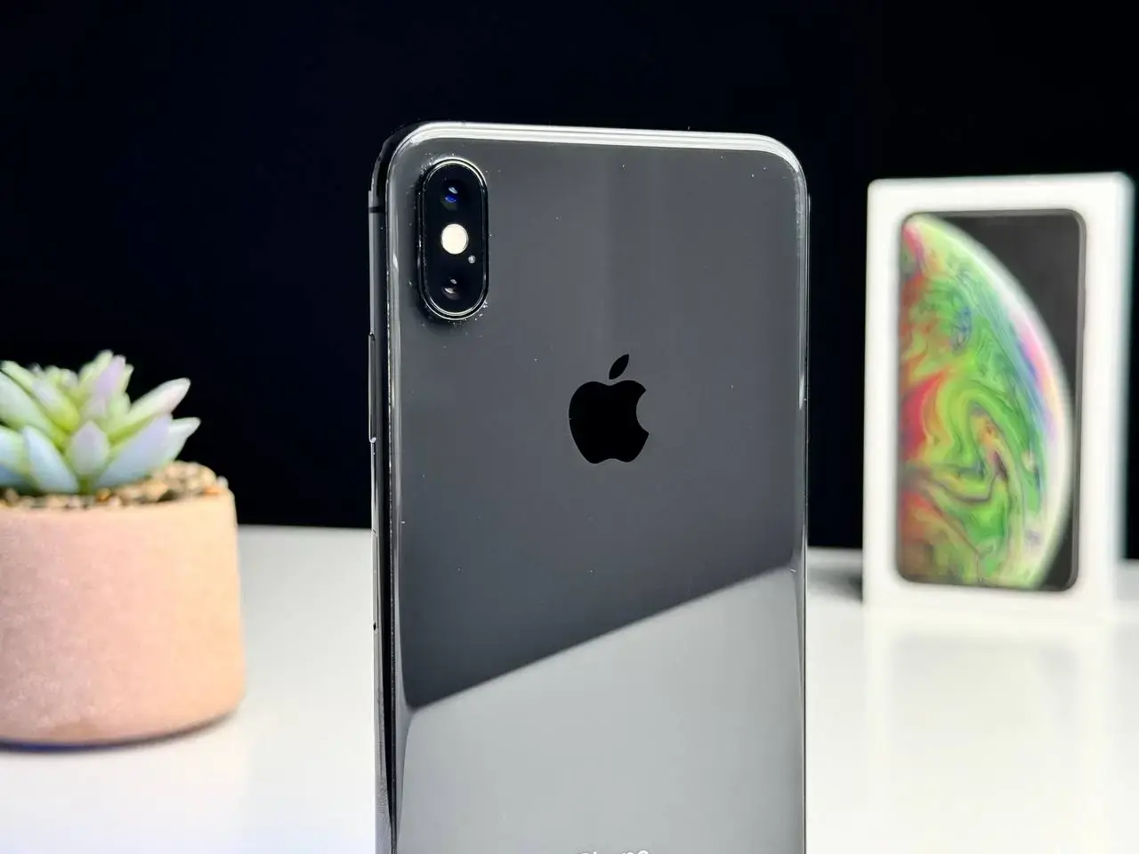Вживаний Apple iPhone XS Max 256GB Space Gray (MT682) - Стан: ідеальний | Акумулятор: 100% | Комплект: повний