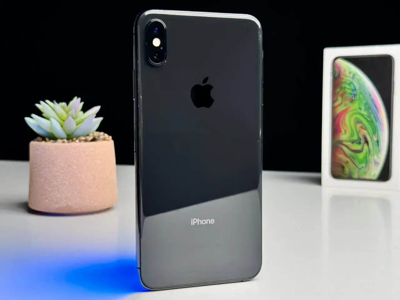 Б/У Apple iPhone XS Max 256GB Space Gray (MT682) - Состояние: идеальный | Аккумулятор: 100% | Комплект: полный