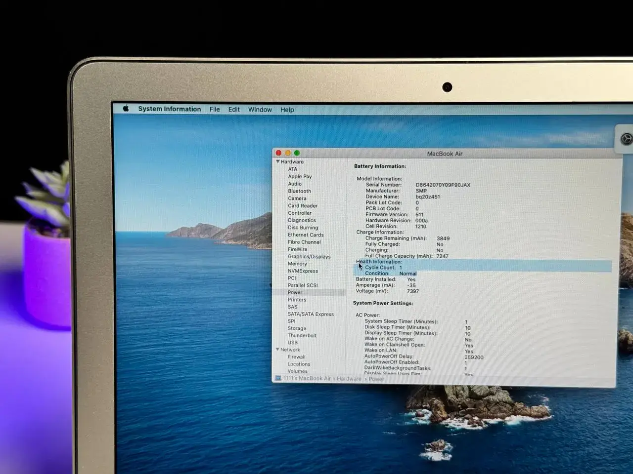 Вживаний Apple MacBook Air 13" (MMGF2) 2015, (i5/8GB/128GB) Стан: гарний | Акумулятор: 100% | Комплект: повний