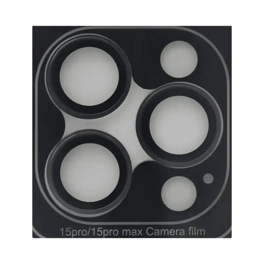 Защитное стекло Monblan для камеры iPhone 15 Pro/15 Pro Max Ring Series - Black Titanium