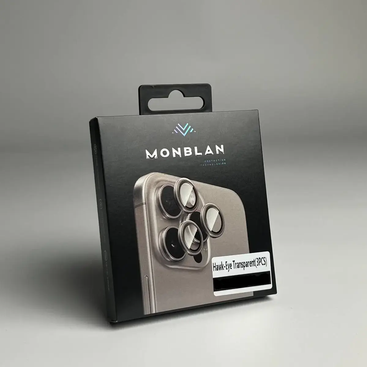 Захисне скло Monblan для камери iPhone 15 Pro/15 Pro Max Metal Ring Series (Transparent)
