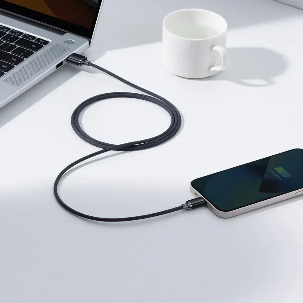 Зарядный кабель Baseus Crystal Shine Series Cable USB-A to Lightning 2.4A 1.2m - Black (CAJY000001)