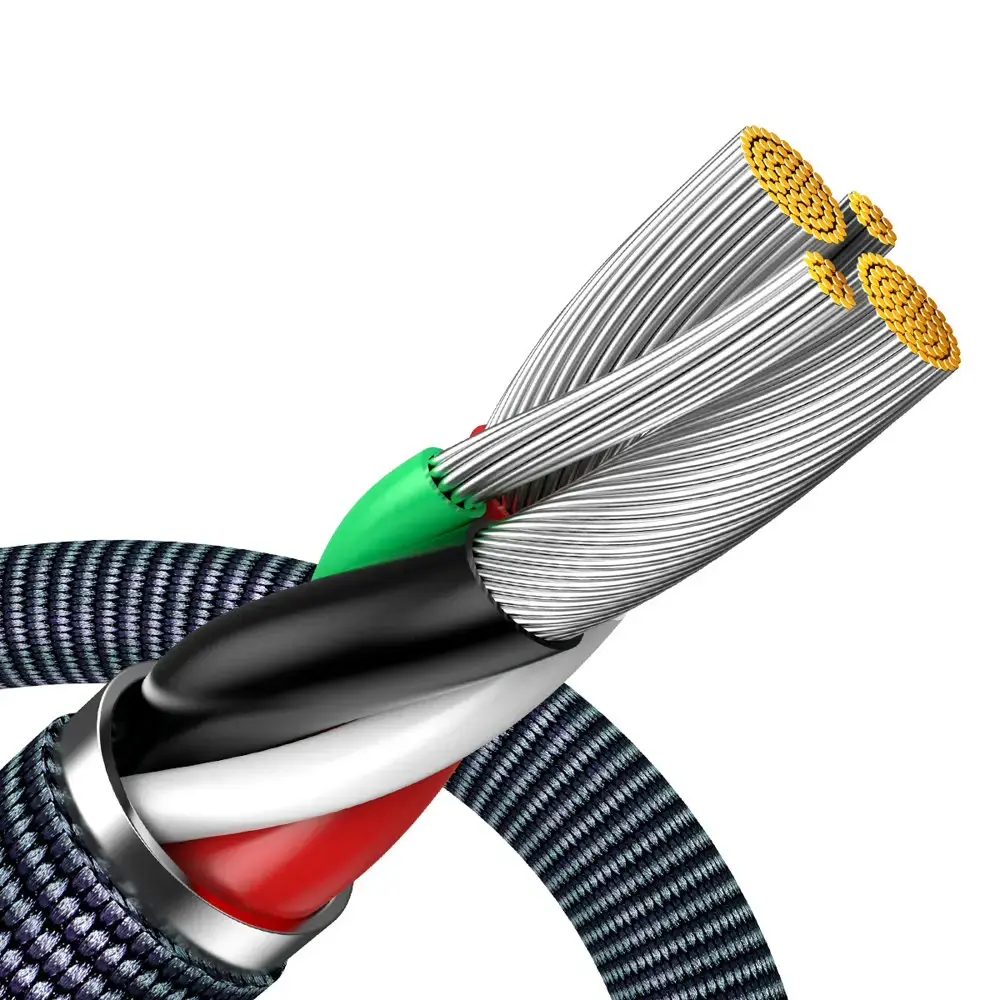 Зарядный кабель Baseus Crystal Shine Series Cable USB-A to Lightning 2.4A 1.2m - Black (CAJY000001)