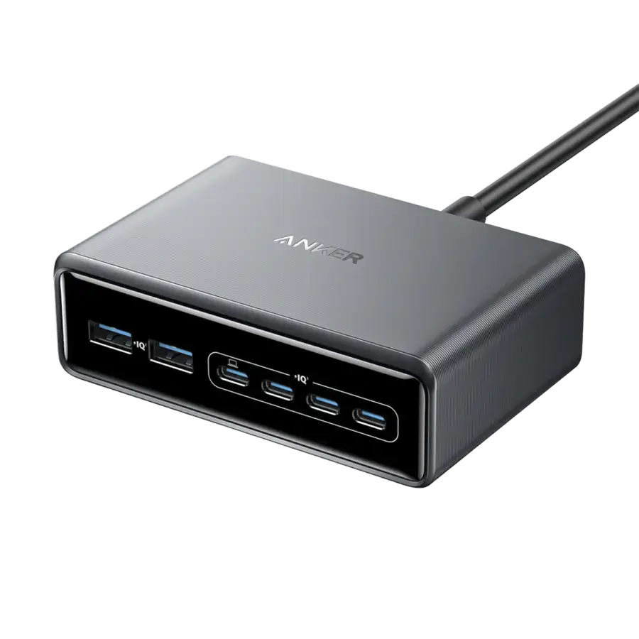Зарядний пристрій Anker Prime Charger [200W, 6 Ports, GaN] (A2683341, A2683141)