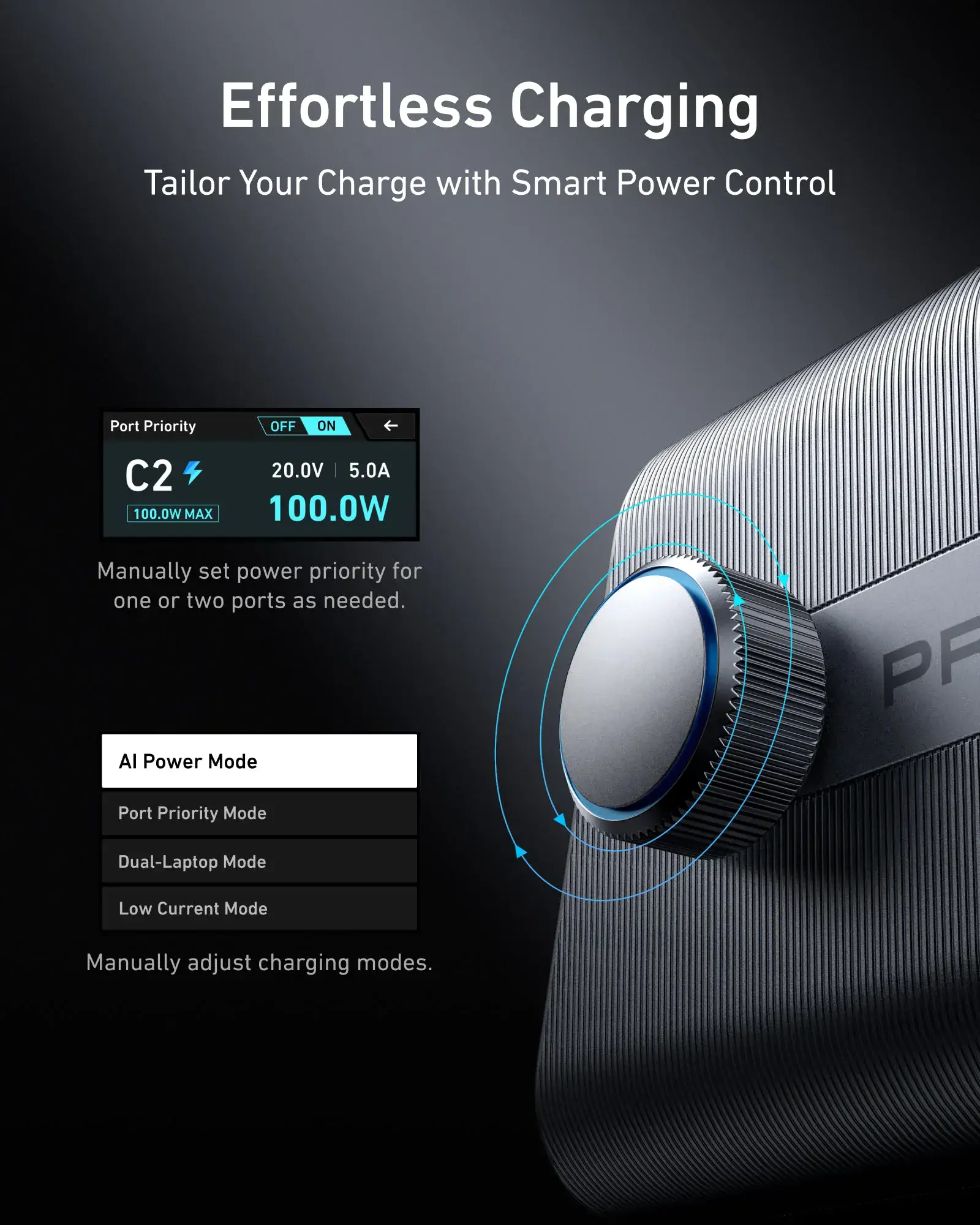 Зарядний пристрій Anker Prime Charger [250W, 6 Ports, GaNPrime] (A2345141)