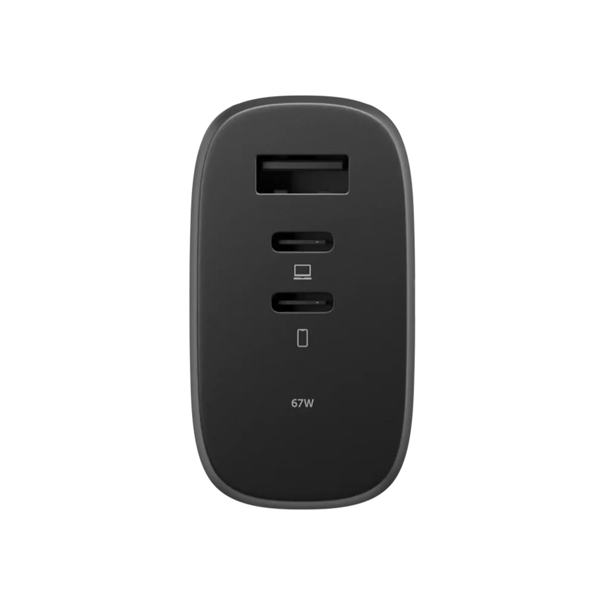 Зарядное устройство Native Union Fast GaN Charger PD 67W 3 Ports - Black (FAST-PD67-BLK-2CA)