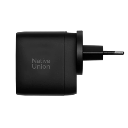 Зарядное устройство Native Union Fast GaN Charger PD 67W 3 Ports - Black (FAST-PD67-BLK-2CA)