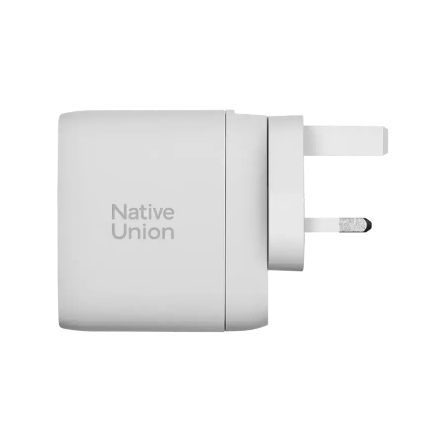 Зарядний пристрій Native Union Fast GaN Charger PD 67W 3 Ports - White (FAST-PD67-WHT-2CA)