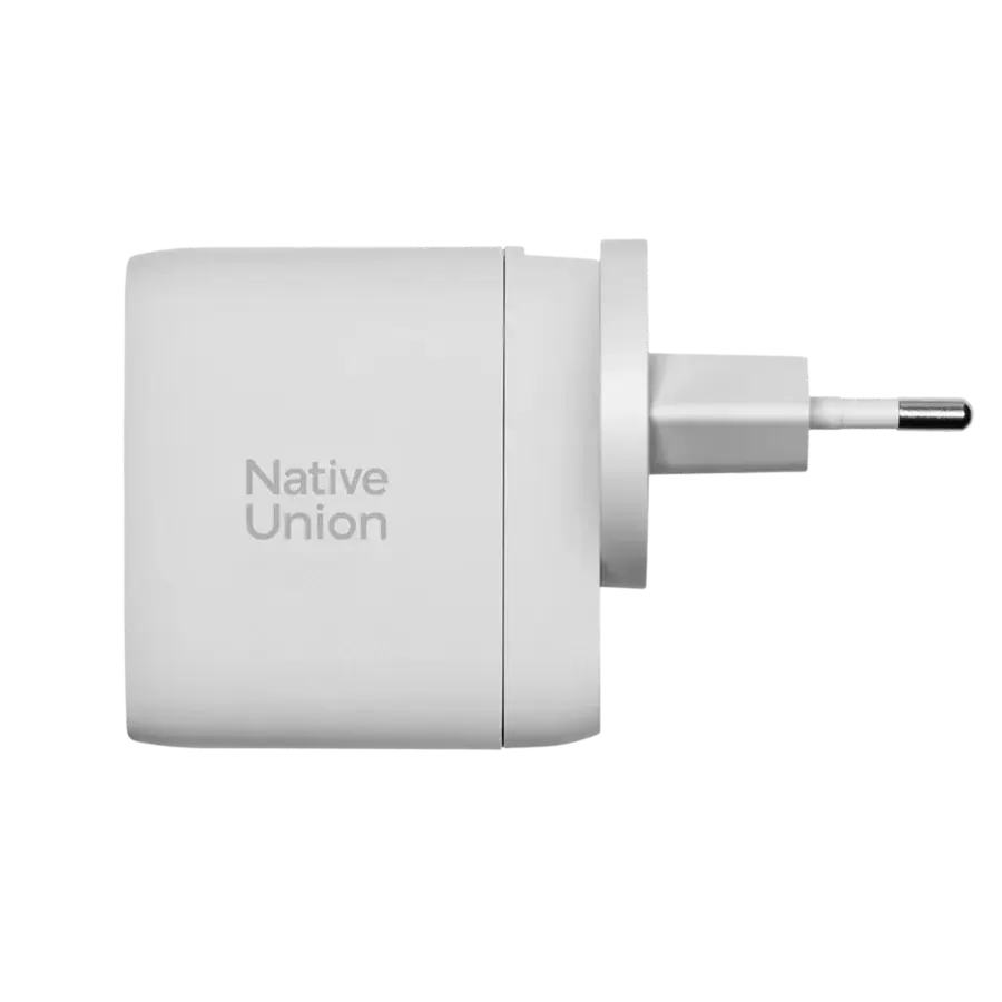 Зарядний пристрій Native Union Fast GaN Charger PD 67W 3 Ports - White (FAST-PD67-WHT-2CA)