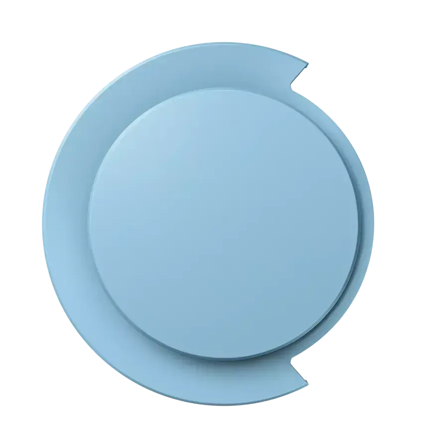 Внешние сменные крышки для наушников Dyson OnTrack Outer Caps - Ceramic Blue (974196-04)