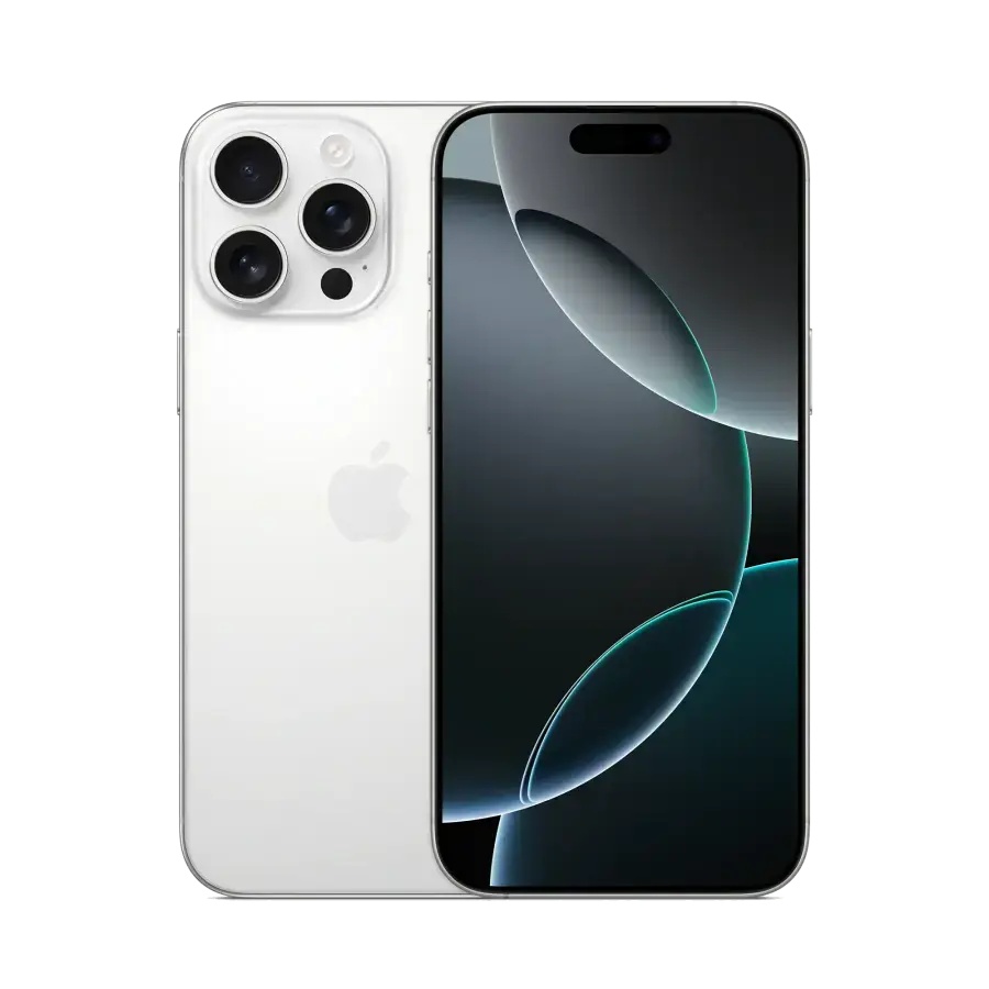 Apple iPhone 16 Pro Max 256GB Dual Sim White Titanium (MYTN3)