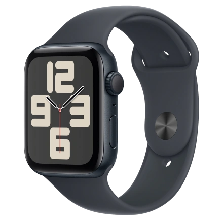 Apple Watch SE 2 2024 GPS 44mm Midnight Aluminum Case with Midnight Sport Band - M/L (MXEK3)