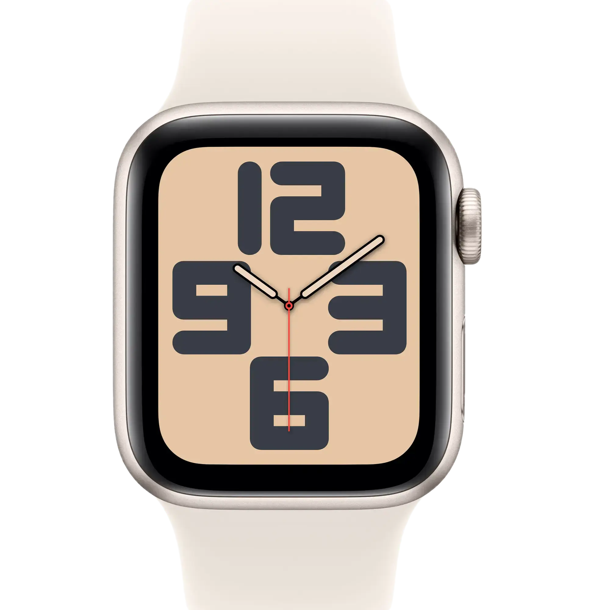 Apple Watch SE 2 2024 GPS + Cellular 40mm Starlight Aluminum Case with Starlight Sport Band - M/L (MXG03, MXGK3)