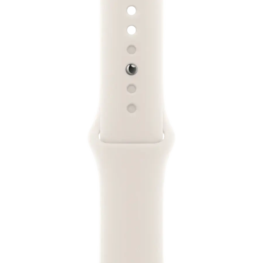 Apple Watch SE 2 2024 GPS + Cellular 40mm Starlight Aluminum Case with Starlight Sport Band - M/L (MXG03, MXGK3)