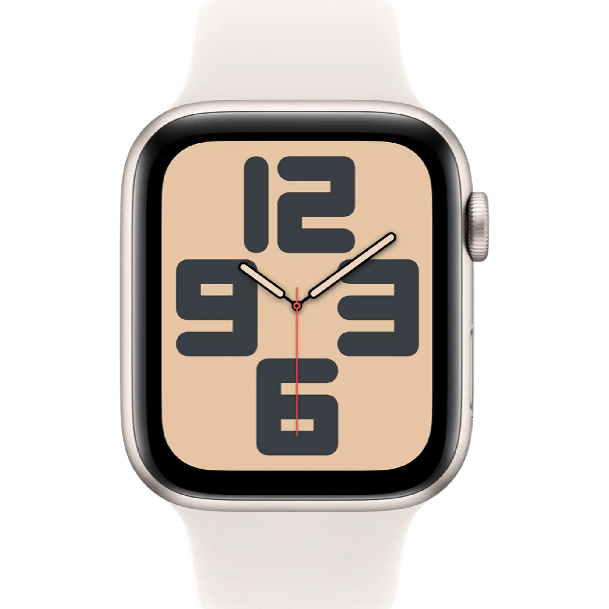 Apple Watch SE 2 2024 GPS + Cellular 44mm Starlight Aluminum Case with Starlight Sport Band - M/L (MXG83, MXGU3)