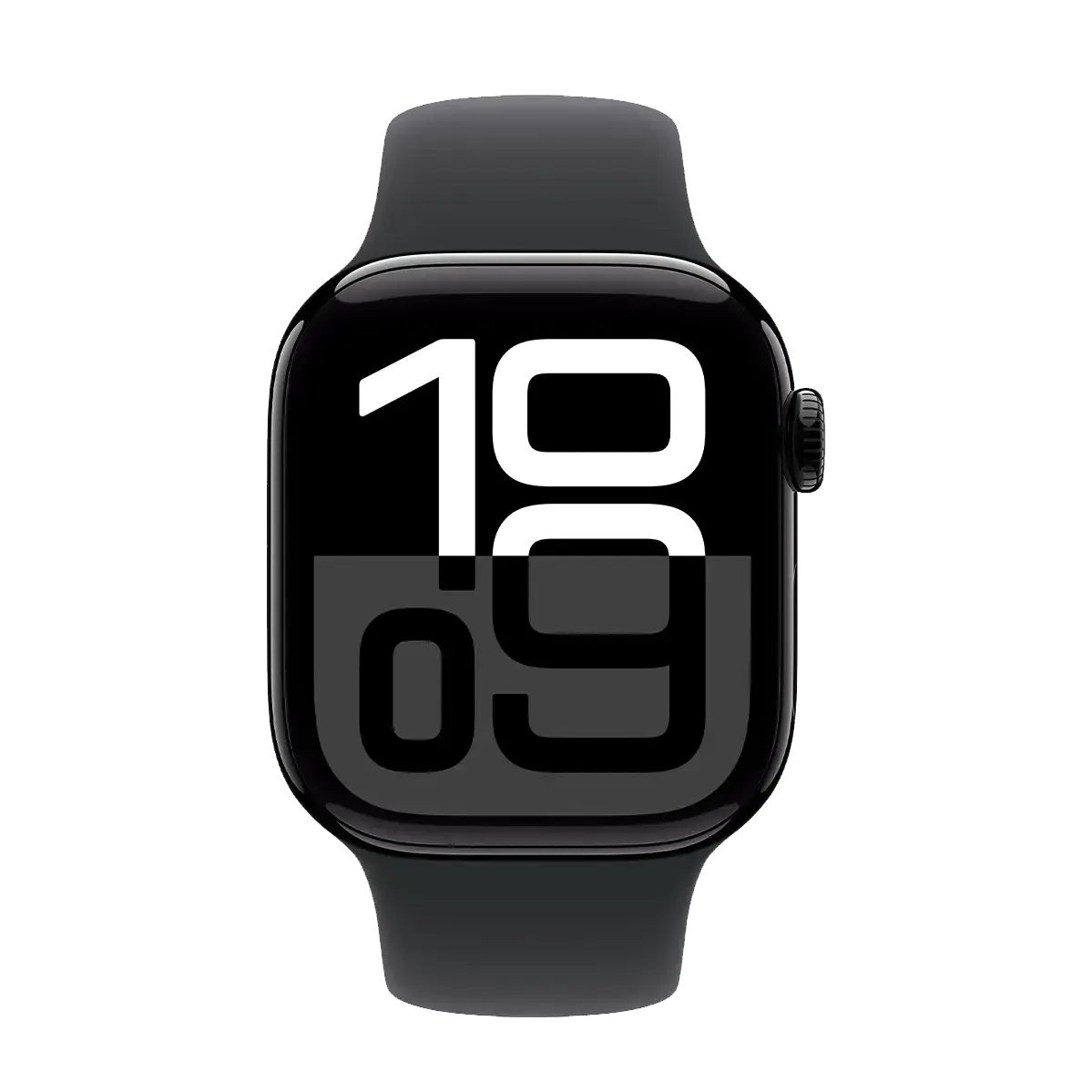 Apple Watch Series 10 GPS 42mm Jet Black Aluminum Case with Black Sport Band - S/M (MWWE3)