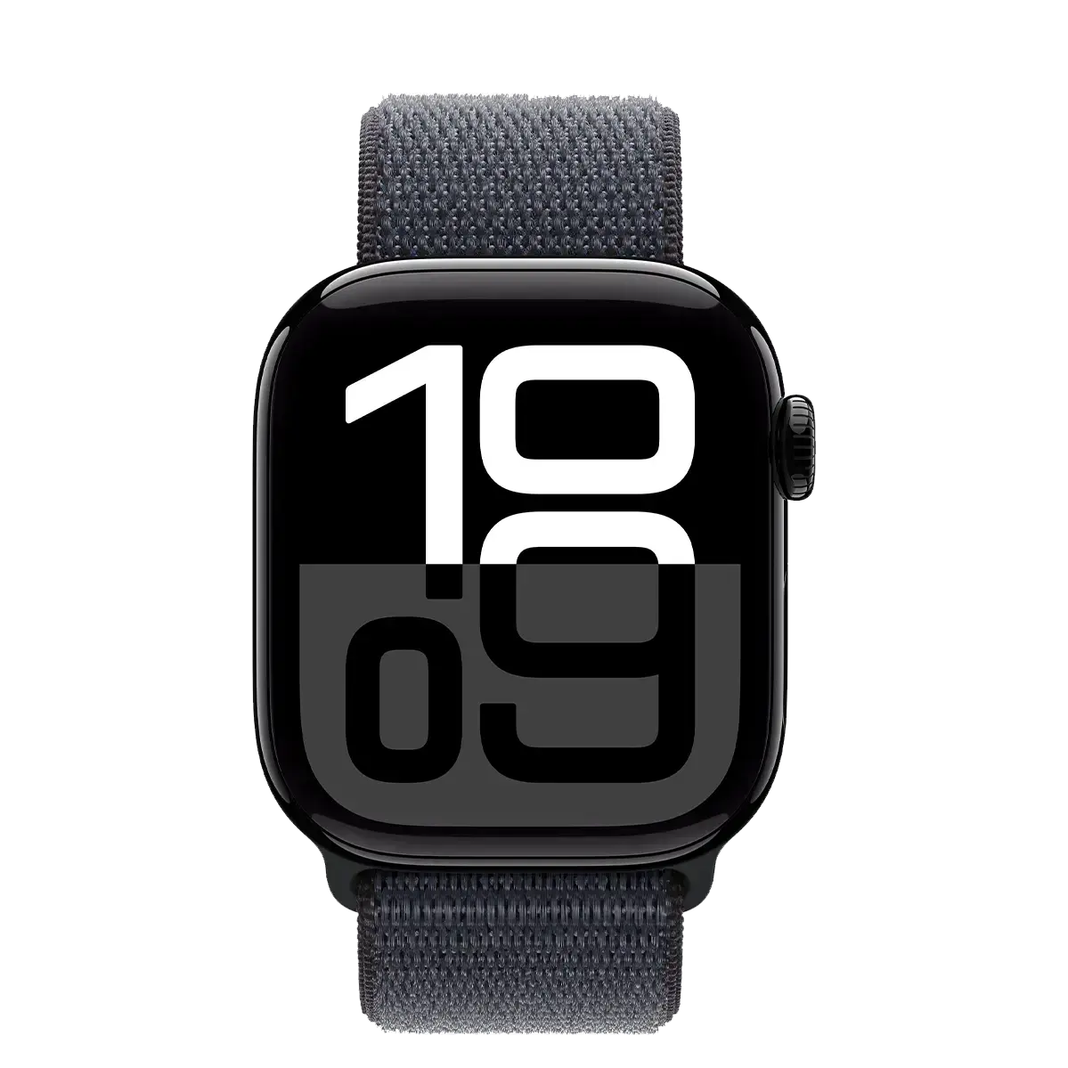 Apple Watch Series 10 GPS 42mm Jet Black Aluminum Case with Ink Sport Loop (MWWG3)