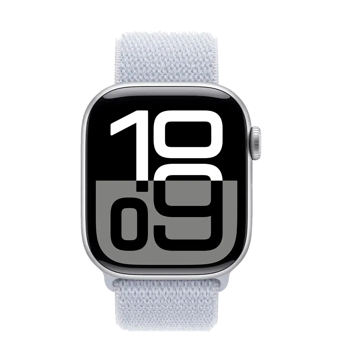 Apple Watch Series 10 GPS 42mm Silver Aluminum Case with Blue Cloud Sport Loop (MWWD3)