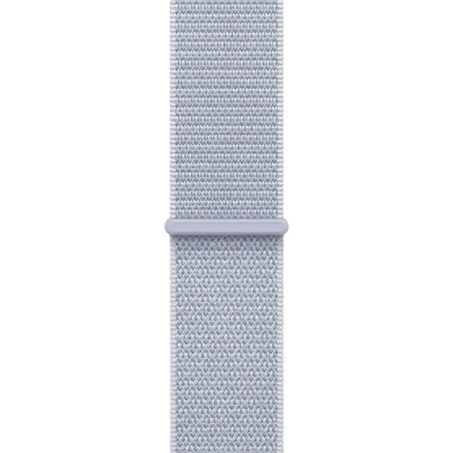 Apple Watch Series 10 GPS 42mm Silver Aluminum Case with Blue Cloud Sport Loop (MWWD3)