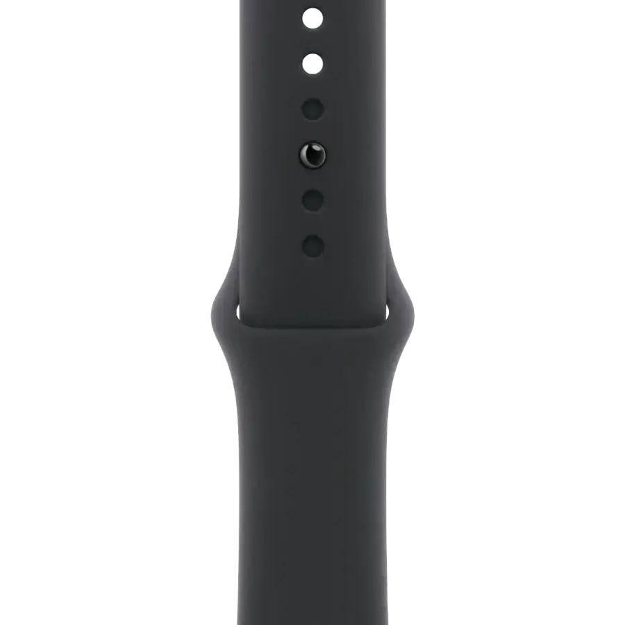 Apple Watch Series 10 GPS 46mm Jet Black Aluminum Case with Black Sport Band - S/M (MWWP3)