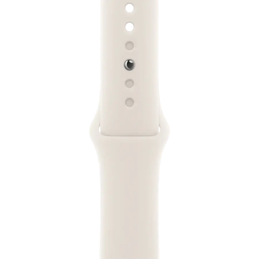 Apple Watch Series 10 GPS + Cellular 42mm Gold Titanium Case with Starlight Sport Band - S/M (MX063)