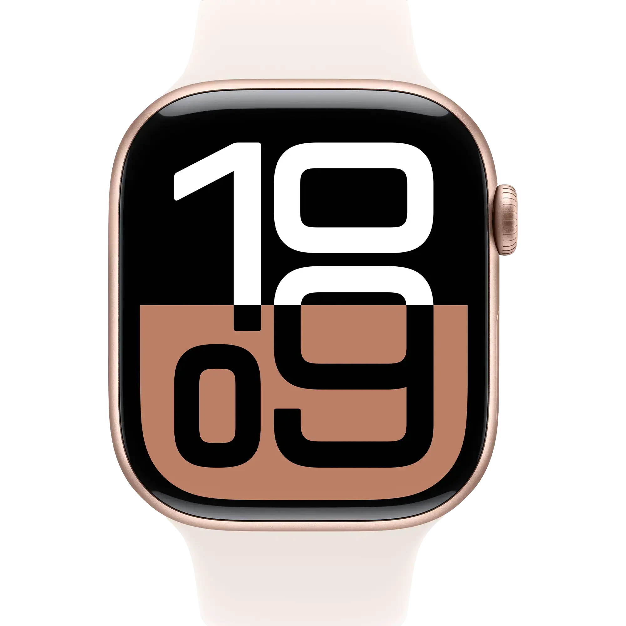 Apple Watch Series 10 GPS + Cellular 42mm Rose Gold Aluminum Case with Light Blush Sport Band - S/M (MWX93)