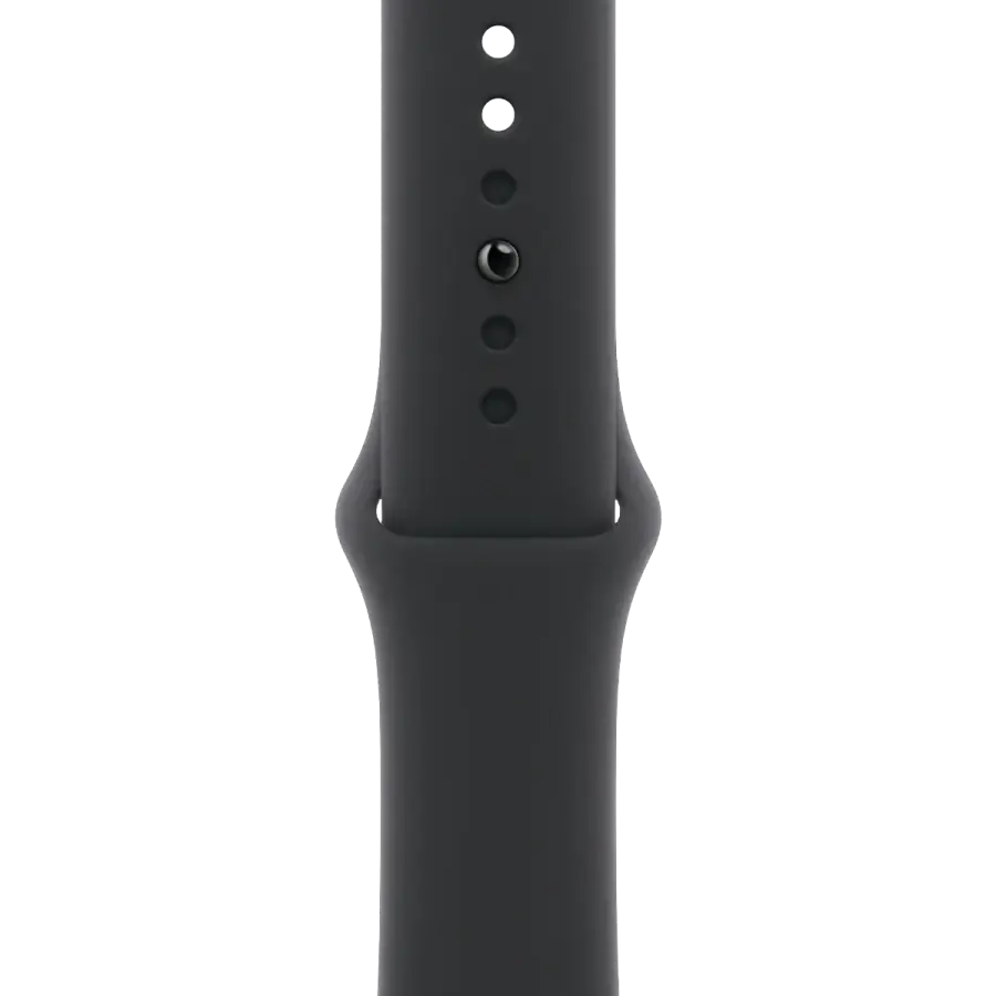 Apple Watch Series 10 GPS + Cellular 42mm Slate Titanium Case with Black Sport Band - S/M (MWXG3)