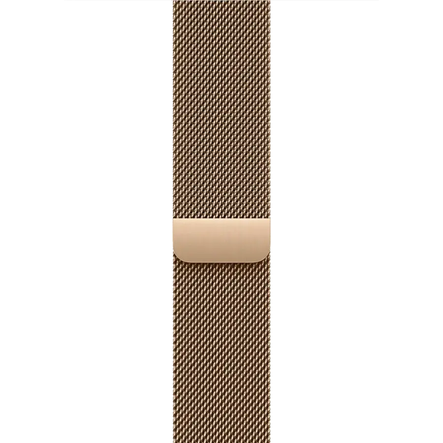 Apple Watch Series 10 GPS + Cellular 46mm Gold Titanium Case with Gold Milanese Loop - M/L (MX003)