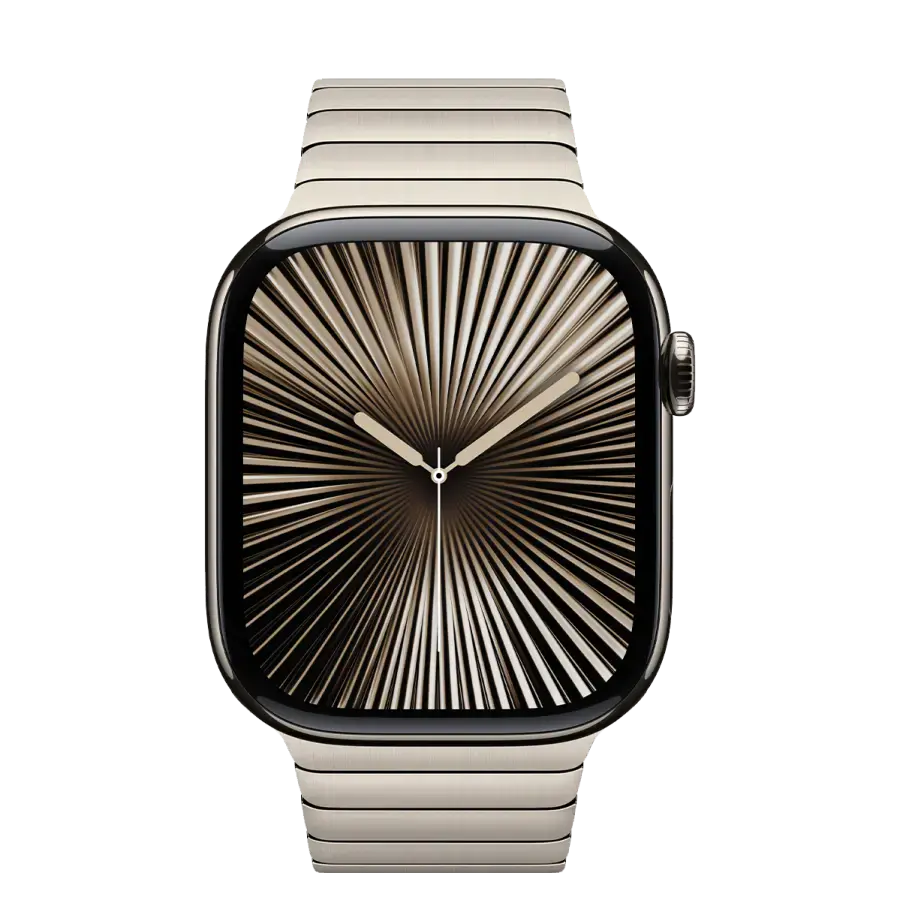 Apple Watch Series 10 GPS + Cellular 46mm Natural Titanium Case with Natural Link Bracelet (MX163+MXMF3)