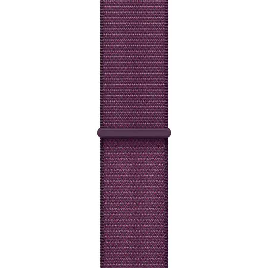 Apple Watch Series 10 GPS + Cellular 46mm Rose Gold Aluminum Case with Plum Sport Loop (MWY83)
