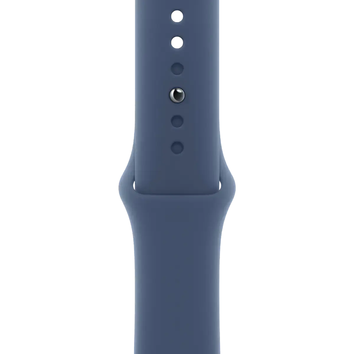 Apple Watch Series 10 GPS + Cellular 46mm Silver Aluminum Case with Denim Sport Band - M/L (MWY13)