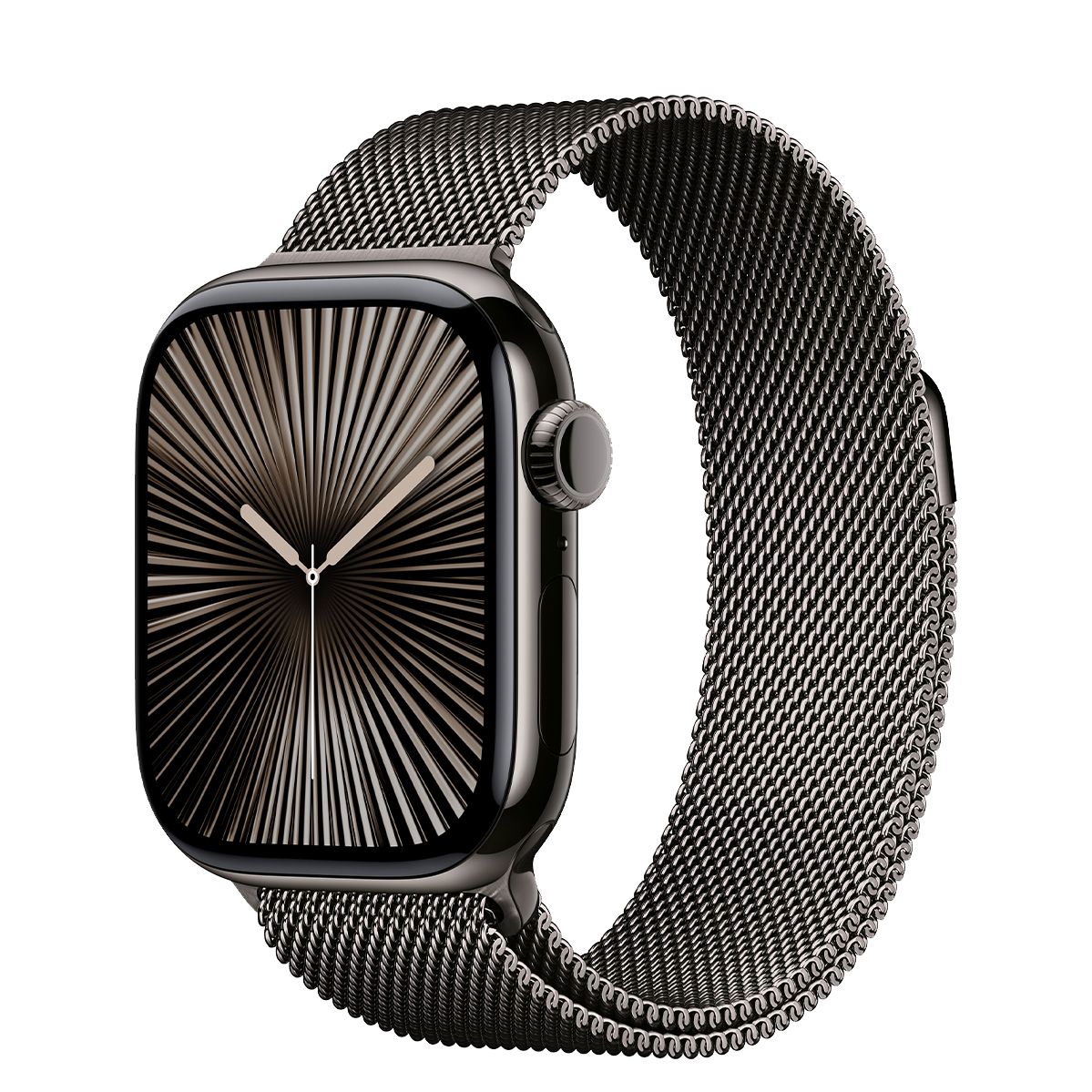 Apple Watch Series 10 GPS + Cellular 46mm Slate Titanium Case with Slate Milanese Loop - M/L (MWYW3)