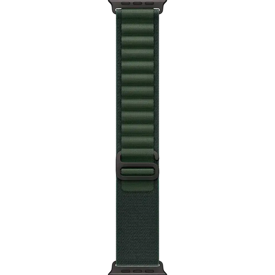 Apple Watch Ultra 2 2024 GPS + Cellular 49mm Black Titanium Case with Dark Green Alpine Loop - Small (MX4Q3)