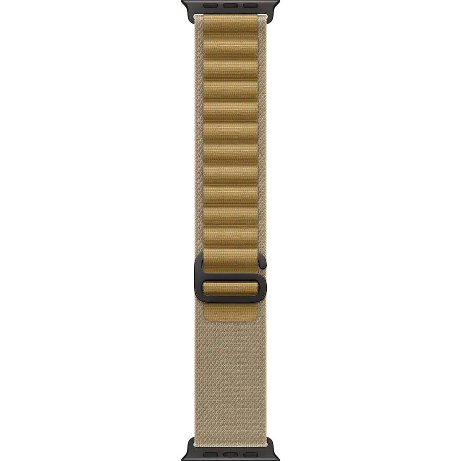 Apple Watch Ultra 2 2024 GPS + Cellular 49mm Black Titanium Case with Tan Alpine Loop - Large (MYTF3+MYQ23)