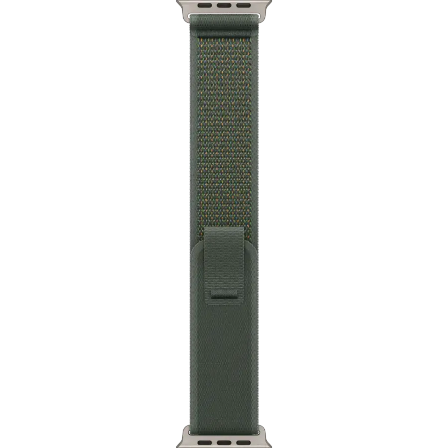 Apple Watch Ultra 2 2024 GPS + Cellular 49mm Natural Titanium Case with Green Trail Loop - M/L (MYT73+MXTP3)