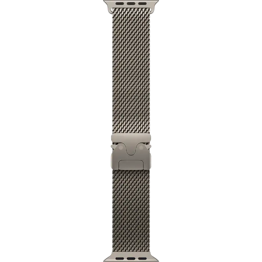 Apple Watch Ultra 2 2024 GPS + Cellular 49mm Natural Titanium Case with Natural Titanium Milanese Loop - Medium (MX5R3)