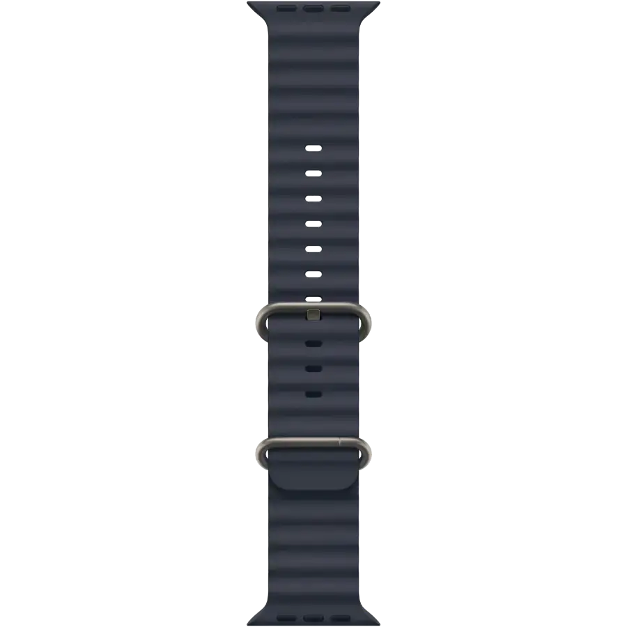 Apple Watch Ultra 2 2024 GPS + Cellular 49mm Natural Titanium Case with Navy Ocean Band (MX4D3)
