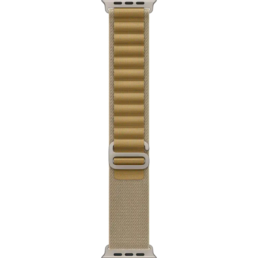 Apple Watch Ultra 2 2024 GPS + Cellular 49mm Natural Titanium Case with Tan Alpine Loop - Small (MX4E3)