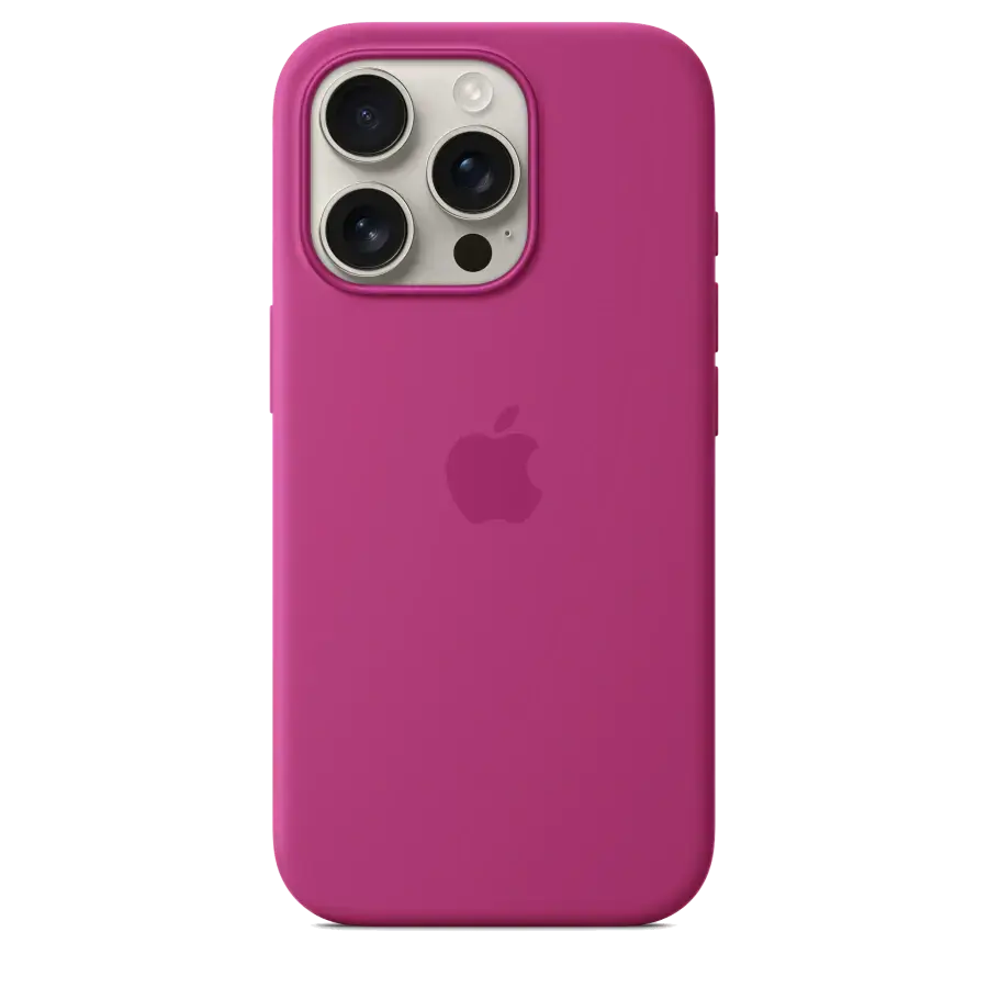 Чехол Apple iPhone 16 Pro Max Silicone Case with MagSafe - Fuchsia (MYYX3)
