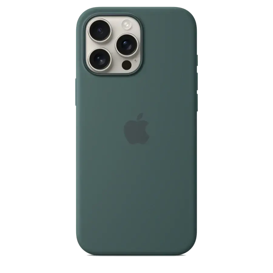 Чехол Apple iPhone 16 Pro Max Silicone Case with MagSafe - Lake Green (MA7V4)