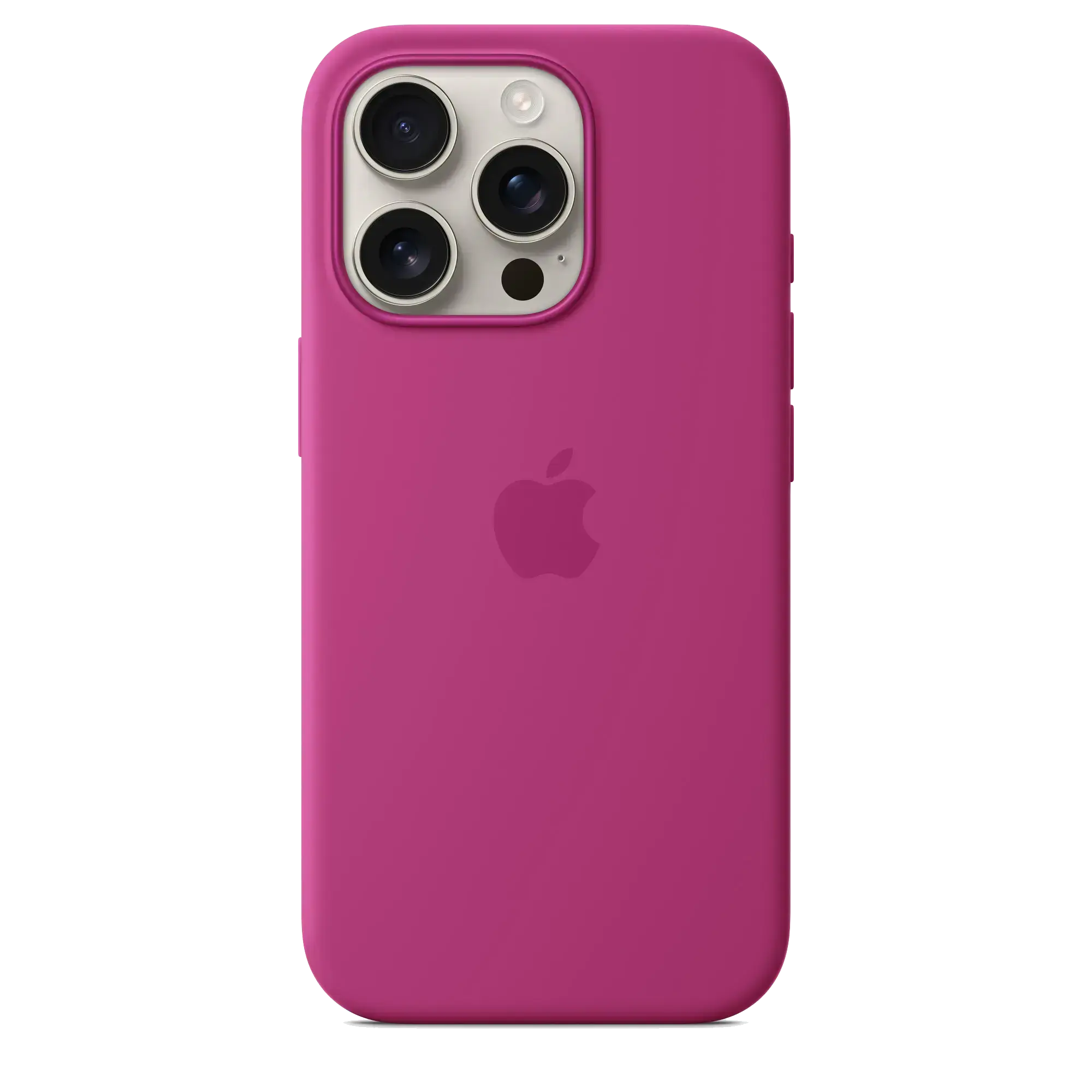 Чехол Apple iPhone 16 Pro Max Silicone Case with MagSafe Lux Copy - Fuchsia