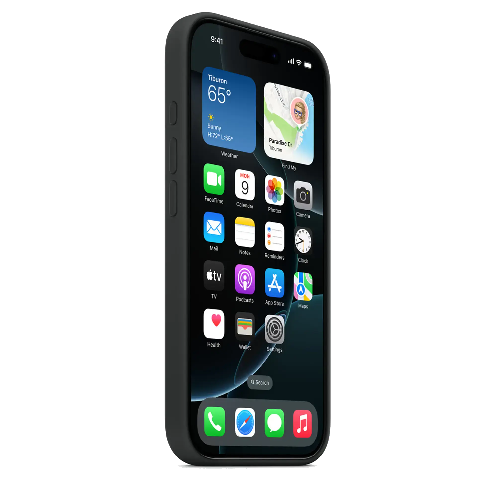 Чехол Apple iPhone 16 Pro Silicone Case with MagSafe - Black (MYYJ3)