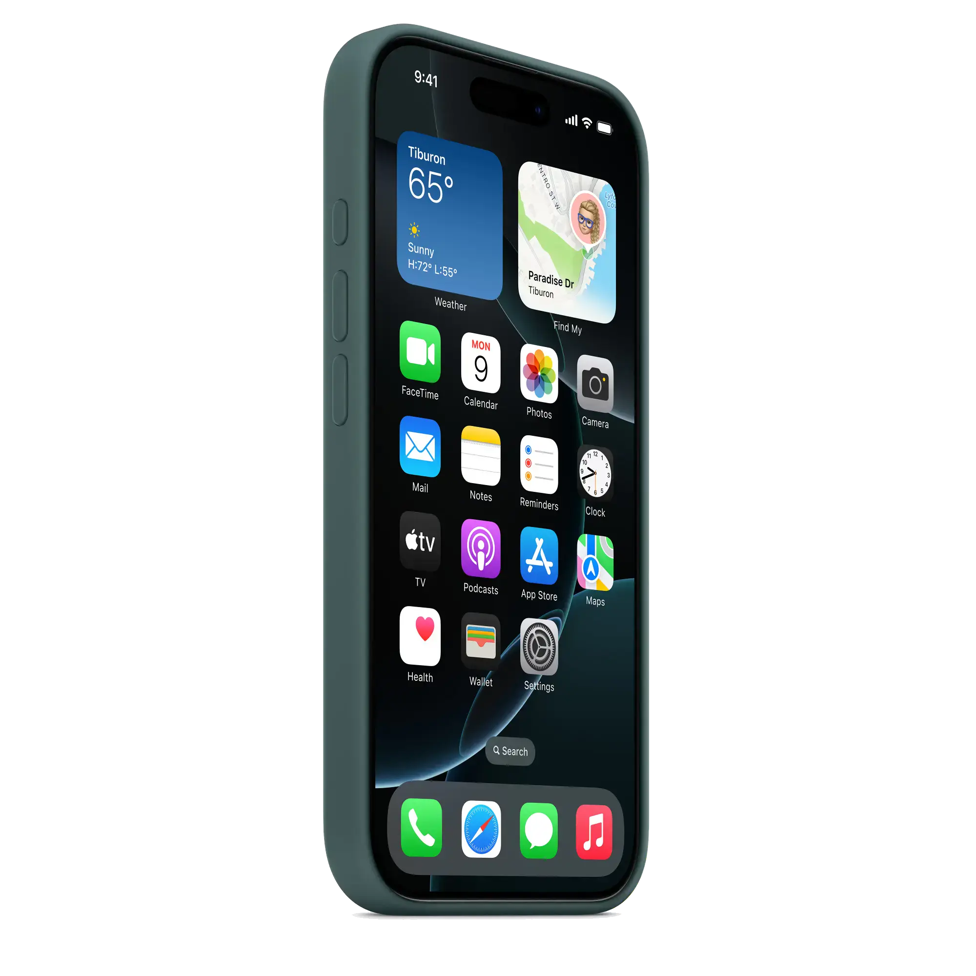 Чехол Apple iPhone 16 Pro Silicone Case with MagSafe - Lake Green (MYYR3)