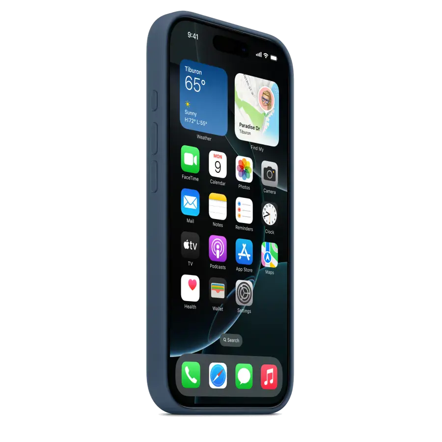 Чохол Apple iPhone 16 Pro Silicone Case with MagSafe Lux Copy - Denim