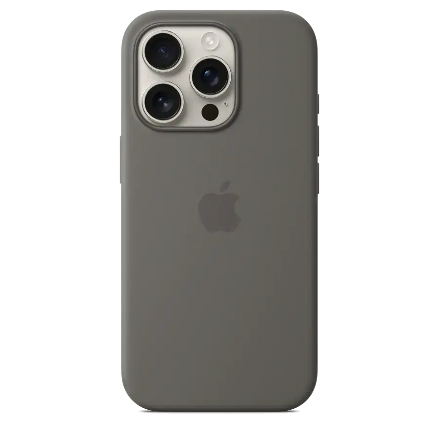 Чехол Apple iPhone 16 Pro Silicone Case with MagSafe Lux Copy - Stone Gray