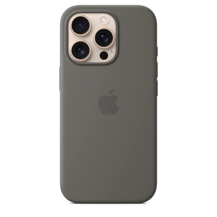 Чехол Apple iPhone 16 Pro Silicone Case with MagSafe - Stone Gray (MYYL3)